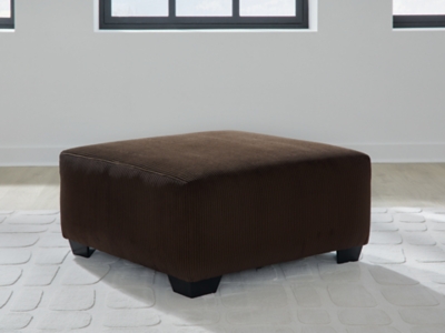 Landsings Oversized Accent Ottoman, Chocolate
