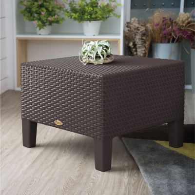 Magnolia Outdoor End Table, Brown