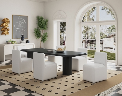 Manhattan Comfort Anna Dining Chair, Cream