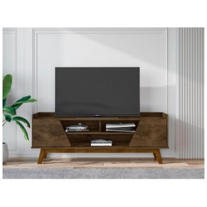 Manhattan Comfort Marcus 63" TV Stand, Rustic Brown