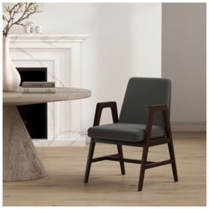 Manhattan Comfort Stella Dining Chair, Graphite