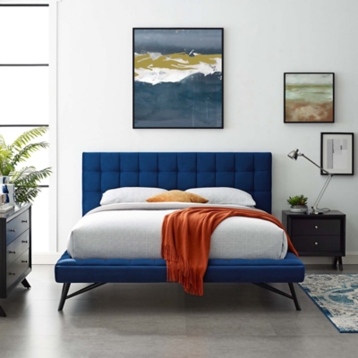Modway Julia Queen Platform Bed, Navy
