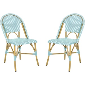 Montez Outdoor French Bistro Side Chair - Set of 2