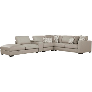 Oaklynn Leather 5-pc. Sectional