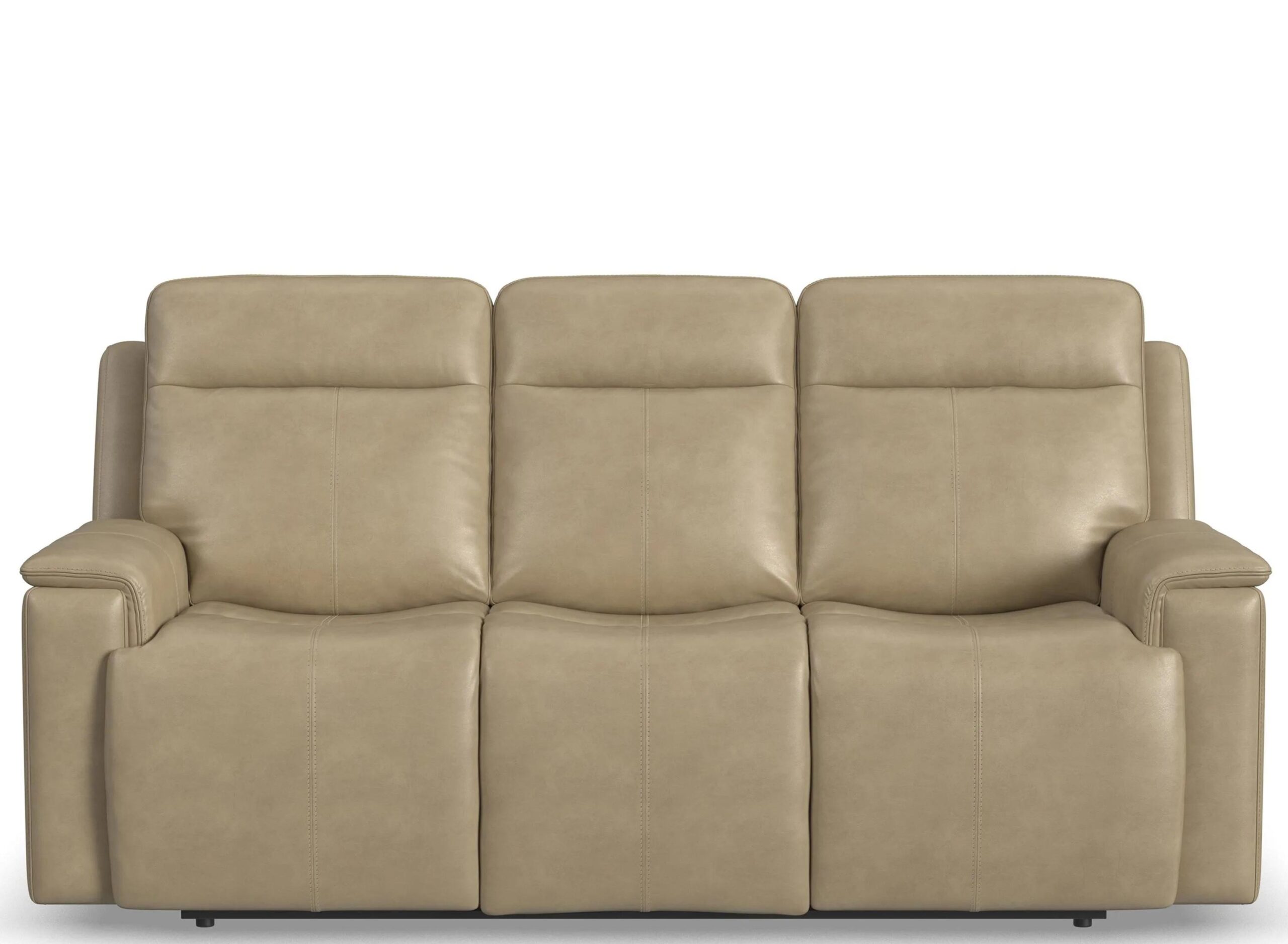 Odell Leather Power Reclining Sofa with Power Headrest and Lumbar