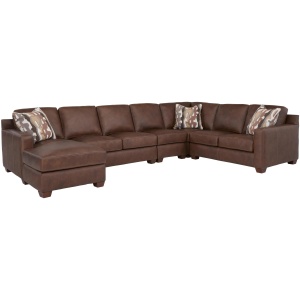 Quinton 5-pc. Leather Sectional