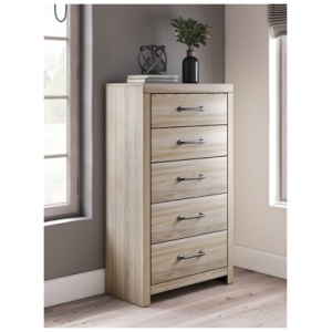 Senbry 5 Drawer Chest of Drawers, Tan