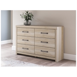 Senbry 6 Drawer Dresser, Tan