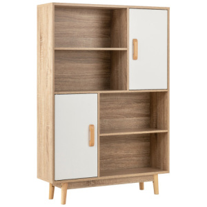 Sideboard Storage Cabinet with Door Shelf-White