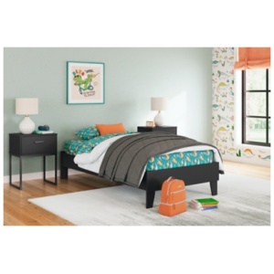 Socalle Platform Bed, Black