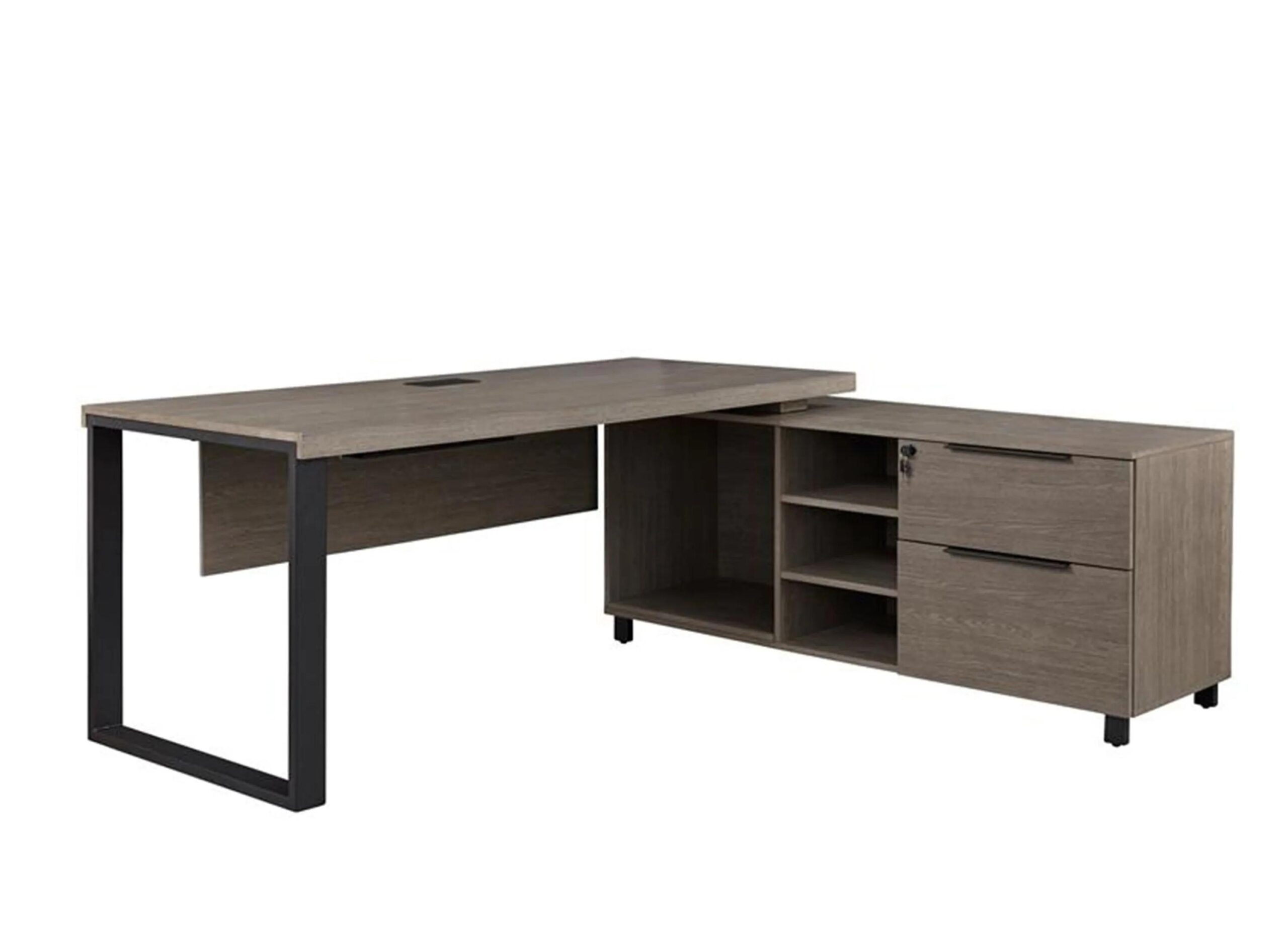 Stavanger Executive Desk with Right Side Cabinet