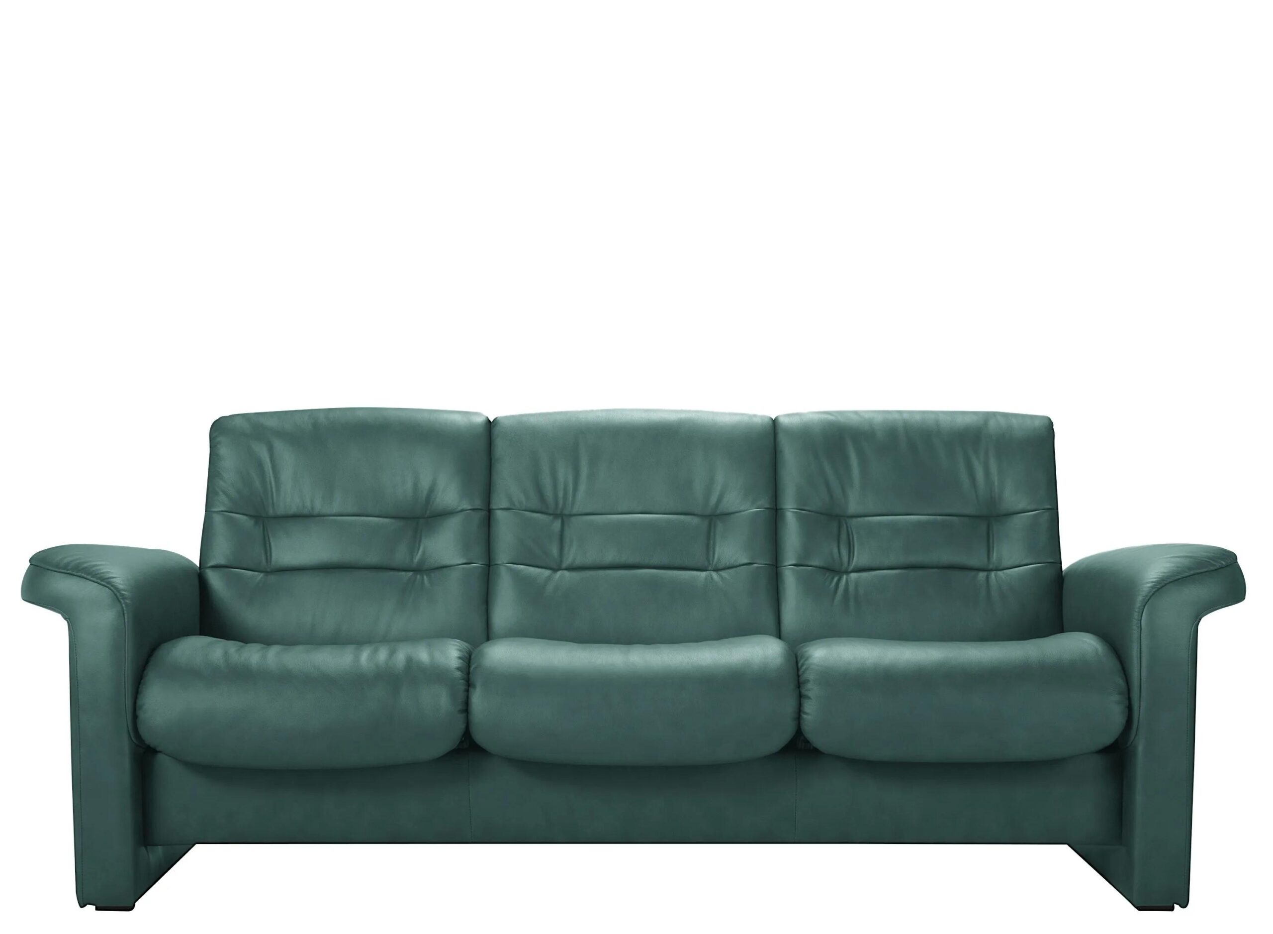 Stressless Sapphire Leather Reclining Low-Back Sofa