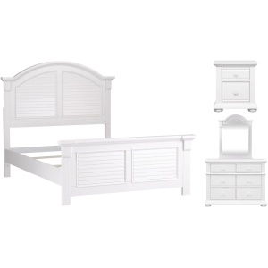 Summer House 4-pc. Bedroom Set with 6 Drawer Dresser