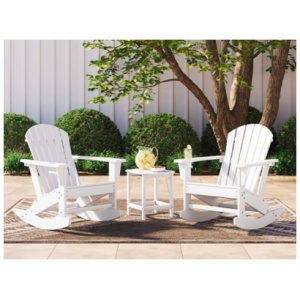 Sundown Treasure 2 Outdoor Chairs with End Table, White