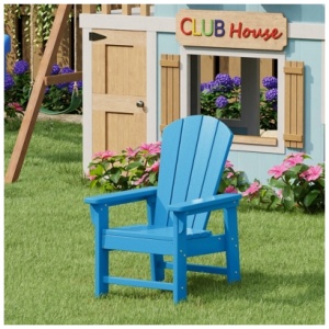 Westin Furniture Laguna Kids Outdoor Adirondack Chair, Pacific Blue