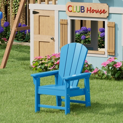 Westin Furniture Laguna Kids Outdoor Adirondack Chair, Pacific Blue