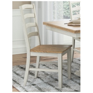 Westlinport Dining Chair, Antique White/Natural
