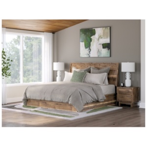 Zadilyn King Panel Bed, Brown