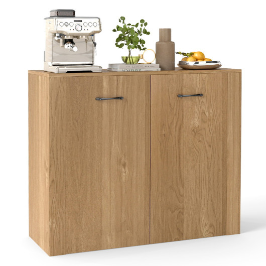 38" Buffet Modern Sideboard Cabinet with Storage-Natural