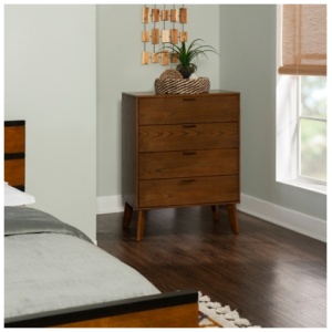 4 Drawer Chest of Drawers, Walnut