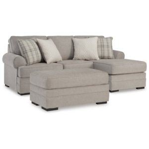 Arbhor Knoll Sofa Chaise with Ottoman, Taupe