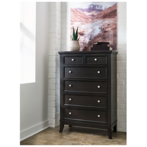 Bambori 6 Drawer Chest of Drawers, Dark Brown