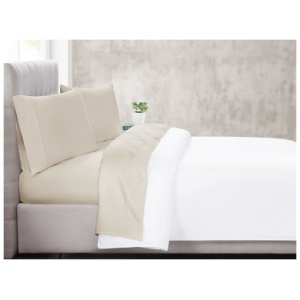 Christian Siriano NY 4 Piece California King Sheet Set, Khaki
