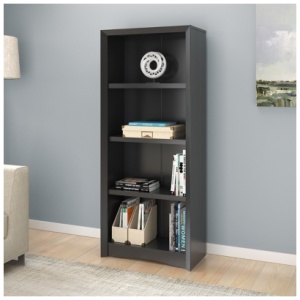 CorLiving Quadra 59" Bookcase, Black
