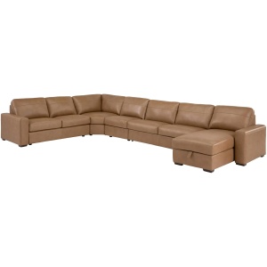 Harley 6-pc. Leather Sectional