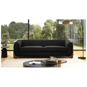 Jennifer Taylor home Alpine Sofa, Ebony Black
