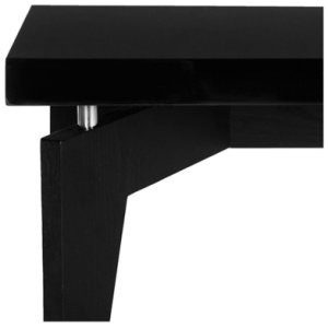 Josef Retro Floating Top Coffee Table, Black
