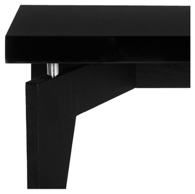 Josef Retro Floating Top Coffee Table, Black