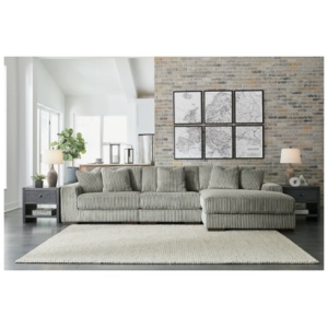 Lindyn 3-Piece Modular Sofa with Chaise, Fog
