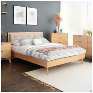 Linon Kade Queen Bed, Natural