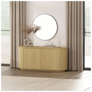 Manhattan Comfort Olivia Sideboard, Natural Oak