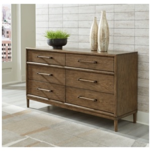 Roanhowe 6 Drawer Dresser, Brown