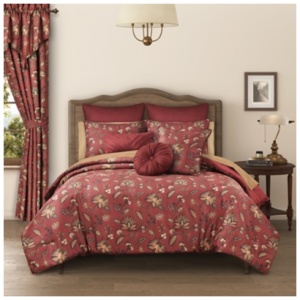 Royal Court Bari 3 Piece King/California King Comforter Set, Red
