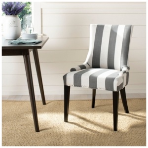 Safavieh Becca Dining Chair, Gray/White