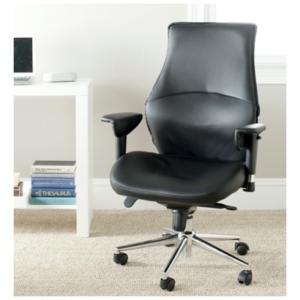 Safavieh Irving Home Office Desk Chair, Black