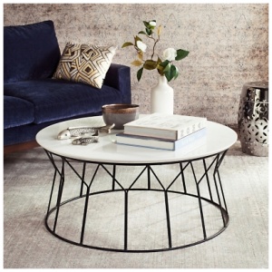 Safavieh Metal Coffee Table, White