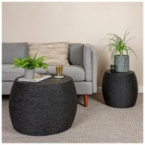 Storied Home 19" Side Table, Black