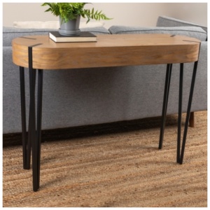 Storied Home Astoria Console Table, Natural