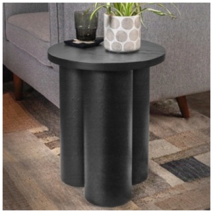 Storied Home End Table, Black
