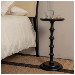 Storied Home Ergo Side Table, Black