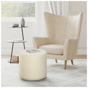Studio Living Gardner Ottoman, Snow
