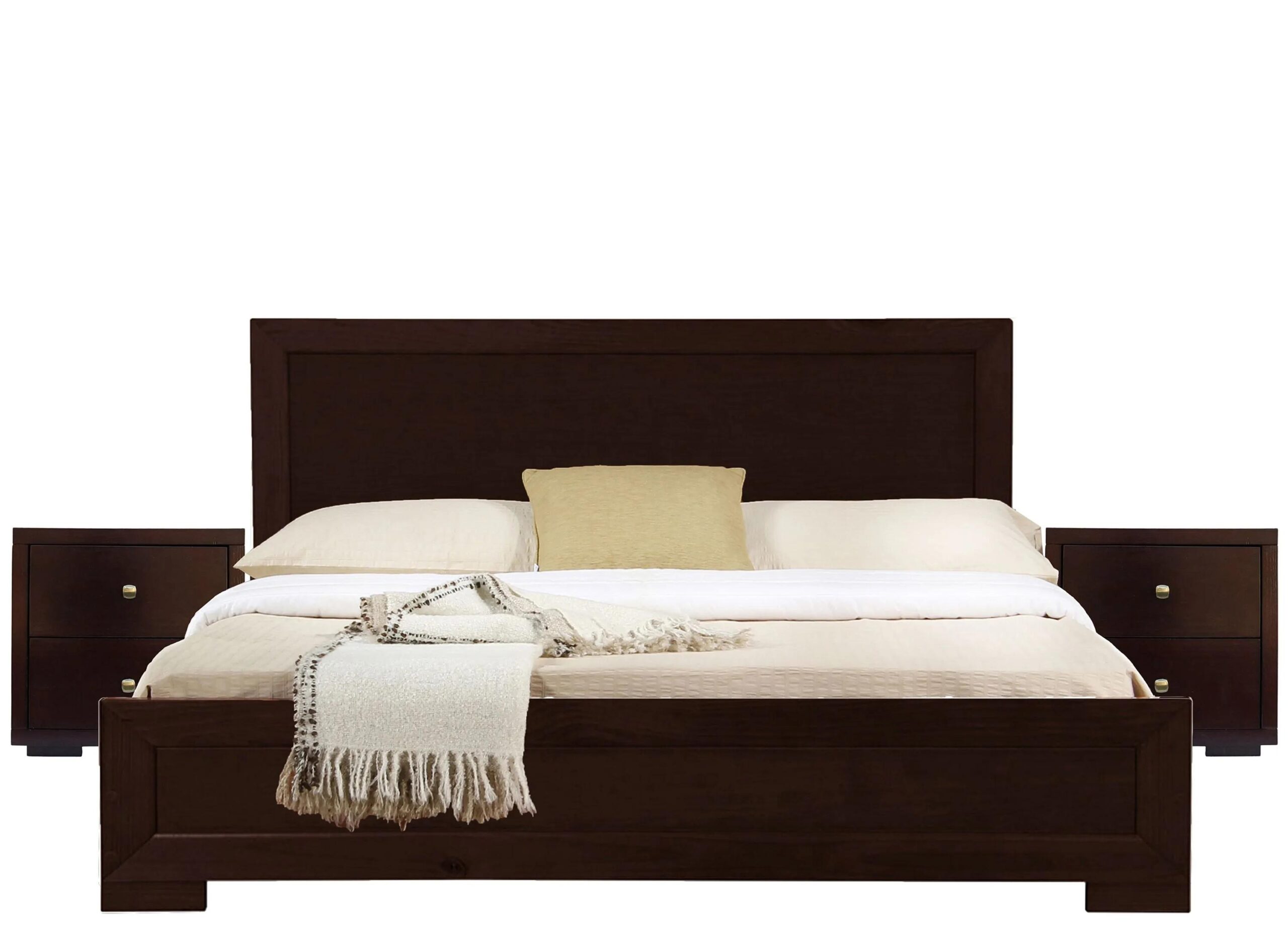 Trent Platform Bed with 2 Nightstands