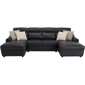 Warner 3-pc. Leather Sectional