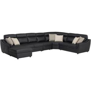 Warner 5-pc. Leather Sectional