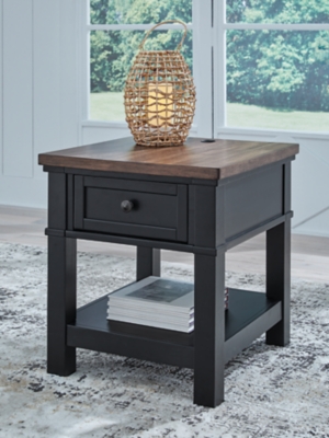 Wildenauer End Table, Brown/Black