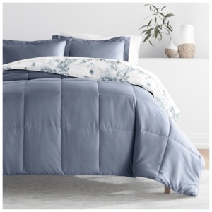 iEnjoy Home Bamboo Leaves King/California King Comforter Set, Stone